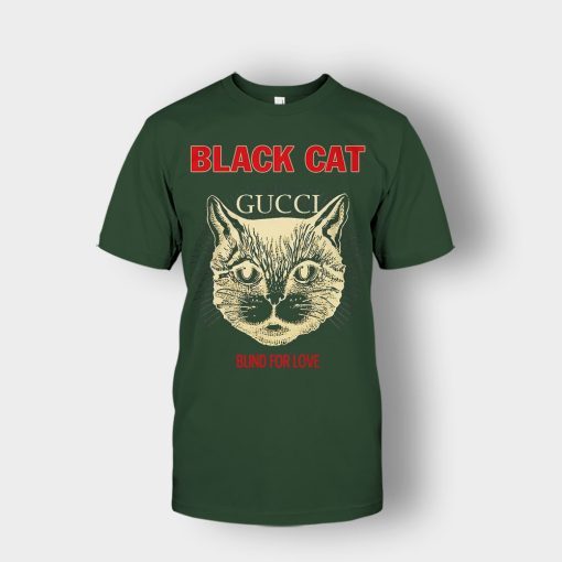 Blind-For-Love-Black-Cat-Unisex-T-Shirt-Forest