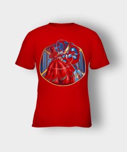 Booty-Deadpool-Mashup-Disney-Beauty-And-The-Beast-Kids-T-Shirt-Red