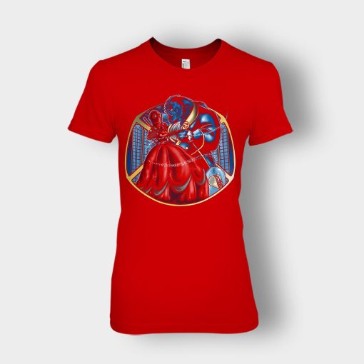 Booty-Deadpool-Mashup-Disney-Beauty-And-The-Beast-Ladies-T-Shirt-Red