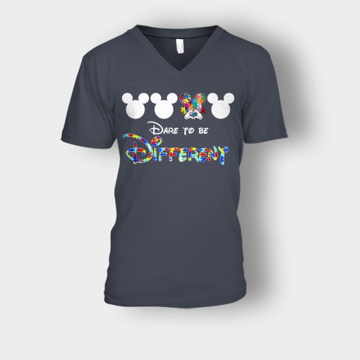 Born-To-Be-Different-Disney-Mickey-Inspired-Unisex-V-Neck-T-Shirt-Dark-Heather