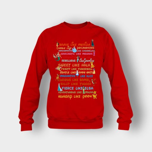 Brave-Yourself-Disney-Crewneck-Sweatshirt-Red