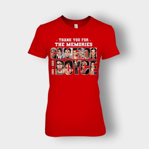 Cameron-Boyce-1999-2019-Thank-You-For-The-Memories-Ladies-T-Shirt-Red