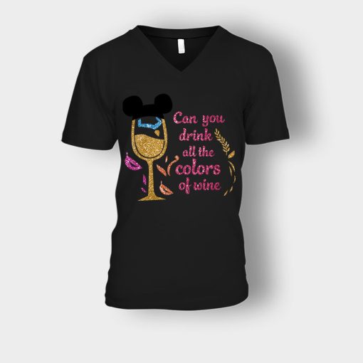 Can-You-Drink-All-The-Colors-Of-The-Wine-Disney-Pocahontas-Inspired-Unisex-V-Neck-T-Shirt-Black