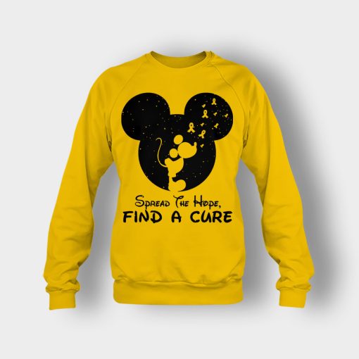 Cancer-Awareness-Spread-The-Hope-Find-A-Cure-Disney-Mickey-Inspired-Crewneck-Sweatshirt-Gold