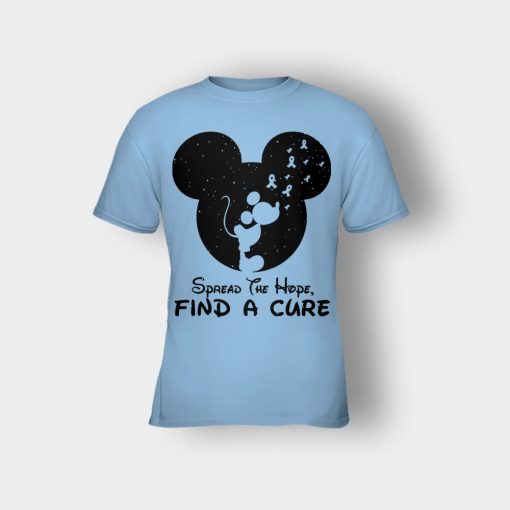 Cancer-Awareness-Spread-The-Hope-Find-A-Cure-Disney-Mickey-Inspired-Kids-T-Shirt-Light-Blue
