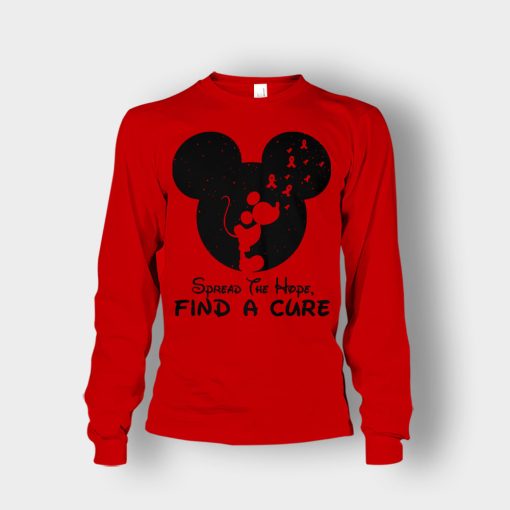 Cancer-Awareness-Spread-The-Hope-Find-A-Cure-Disney-Mickey-Inspired-Unisex-Long-Sleeve-Red