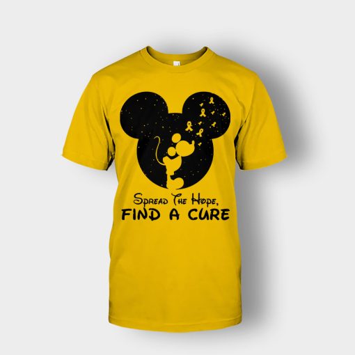 Cancer-Awareness-Spread-The-Hope-Find-A-Cure-Disney-Mickey-Inspired-Unisex-T-Shirt-Gold
