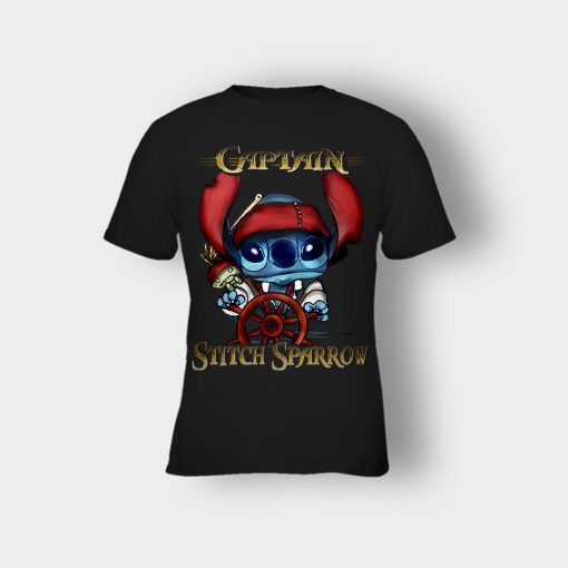 Captain-Stitch-Sparrow-Disney-Lilo-And-Stitch-Kids-T-Shirt-Black