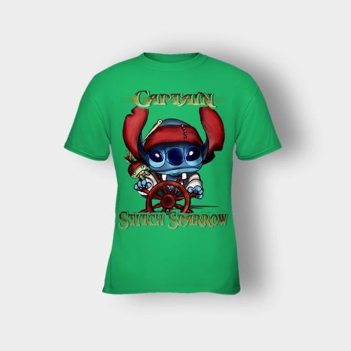 Captain-Stitch-Sparrow-Disney-Lilo-And-Stitch-Kids-T-Shirt-Irish-Green