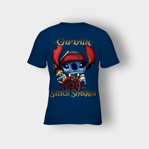Captain-Stitch-Sparrow-Disney-Lilo-And-Stitch-Kids-T-Shirt-Navy
