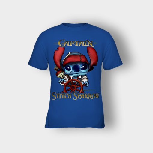 Captain-Stitch-Sparrow-Disney-Lilo-And-Stitch-Kids-T-Shirt-Royal