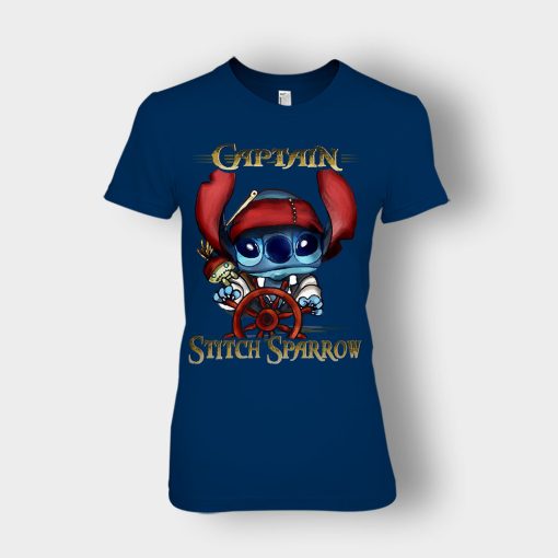 Captain-Stitch-Sparrow-Disney-Lilo-And-Stitch-Ladies-T-Shirt-Navy