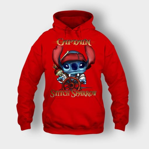 Captain-Stitch-Sparrow-Disney-Lilo-And-Stitch-Unisex-Hoodie-Red