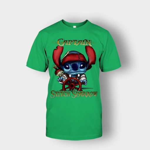 Captain-Stitch-Sparrow-Disney-Lilo-And-Stitch-Unisex-T-Shirt-Irish-Green