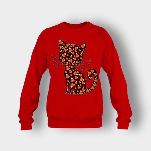 Cat-Halloween-Pumpkin-Crewneck-Sweatshirt-Red