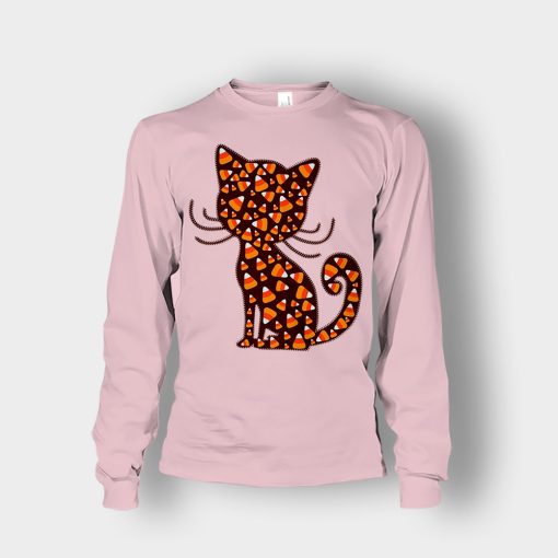 Cat-Halloween-Pumpkin-Unisex-Long-Sleeve-Light-Pink