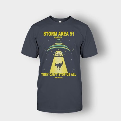 Cat-UFO-Storm-Area-51-They-Cant-Stop-All-of-Us-Unisex-T-Shirt-Dark-Heather