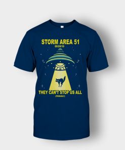 Cat-UFO-Storm-Area-51-They-Cant-Stop-All-of-Us-Unisex-T-Shirt-Navy