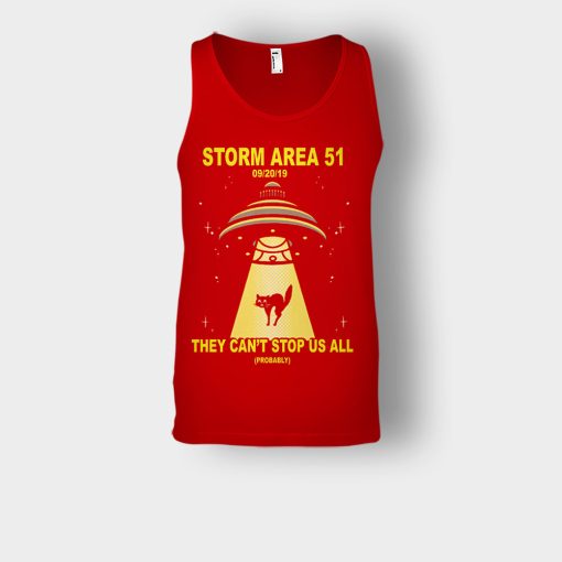 Cat-UFO-Storm-Area-51-They-Cant-Stop-All-of-Us-Unisex-Tank-Top-Red