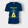 Cat-UFO-Storm-Area-51-They-Cant-Stop-All-of-Us-Unisex-V-Neck-T-Shirt-Navy