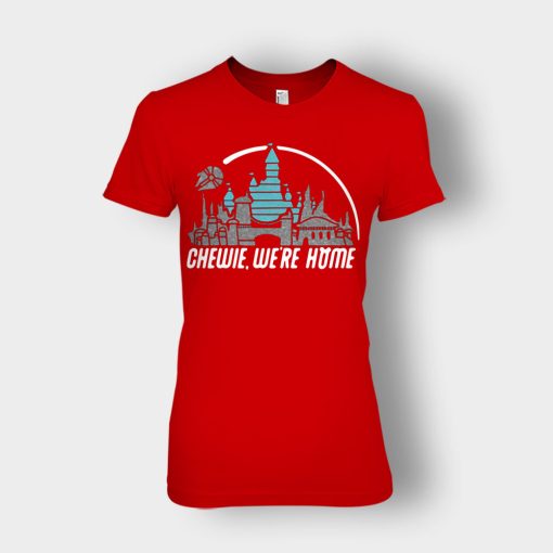 Chewie-Were-Home-Disney-Mickey-Inspired-Ladies-T-Shirt-Red