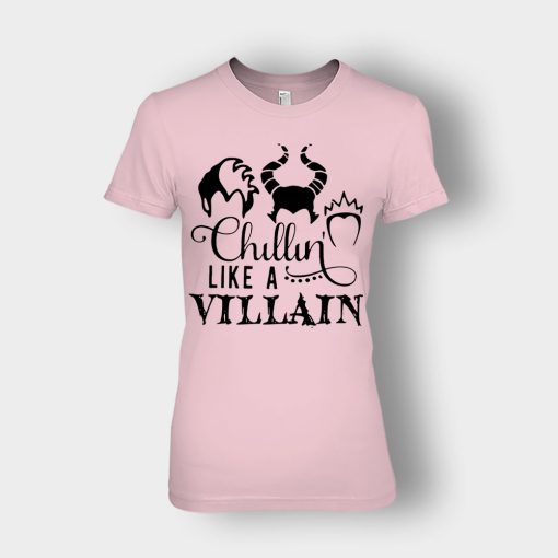 Chilling-Like-A-Disney-Villian-Ladies-T-Shirt-Light-Pink