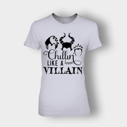 Chilling-Like-A-Disney-Villian-Ladies-T-Shirt-Sport-Grey