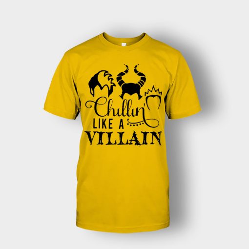 Chilling-Like-A-Disney-Villian-Unisex-T-Shirt-Gold