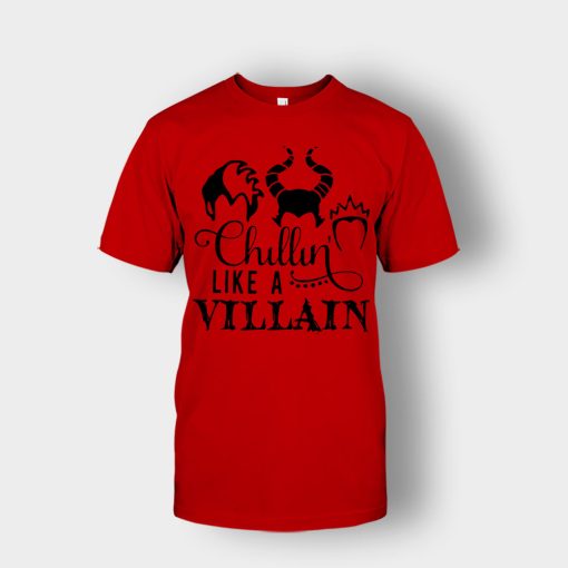 Chilling-Like-A-Disney-Villian-Unisex-T-Shirt-Red