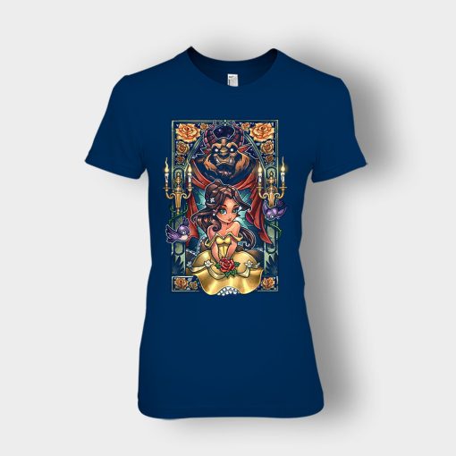 Ciao-Bella-Disney-Beauty-And-The-Beast-Ladies-T-Shirt-Navy