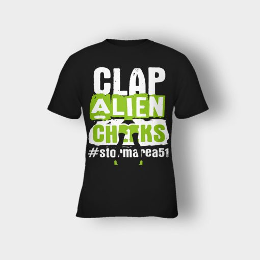 Clap-Alien-Cheeks-Storm-Area-51-Kids-T-Shirt-Black