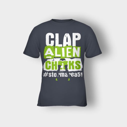 Clap-Alien-Cheeks-Storm-Area-51-Kids-T-Shirt-Dark-Heather