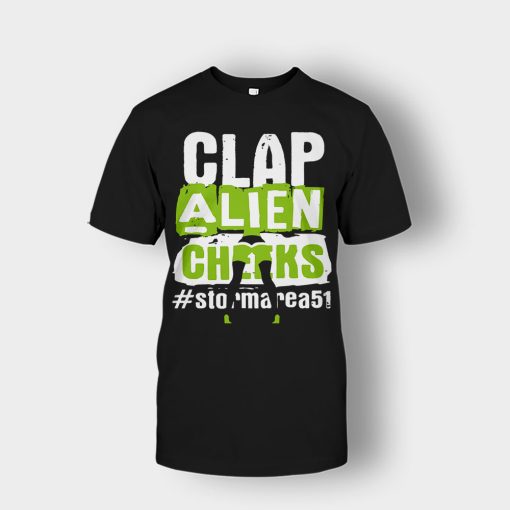 Clap-Alien-Cheeks-Storm-Area-51-Unisex-T-Shirt-Black