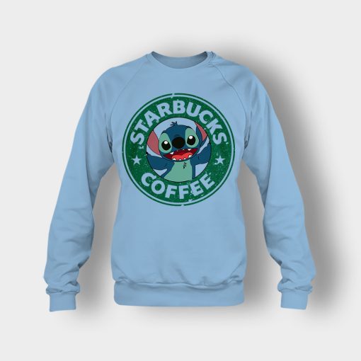 Coffee-Morning-Disney-Lilo-And-Stitch-Crewneck-Sweatshirt-Light-Blue