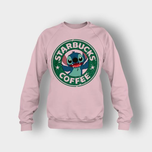 Coffee-Morning-Disney-Lilo-And-Stitch-Crewneck-Sweatshirt-Light-Pink