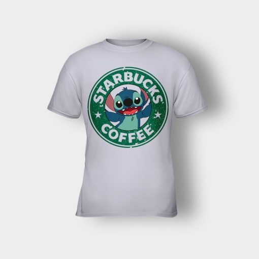 Coffee-Morning-Disney-Lilo-And-Stitch-Kids-T-Shirt-Sport-Grey