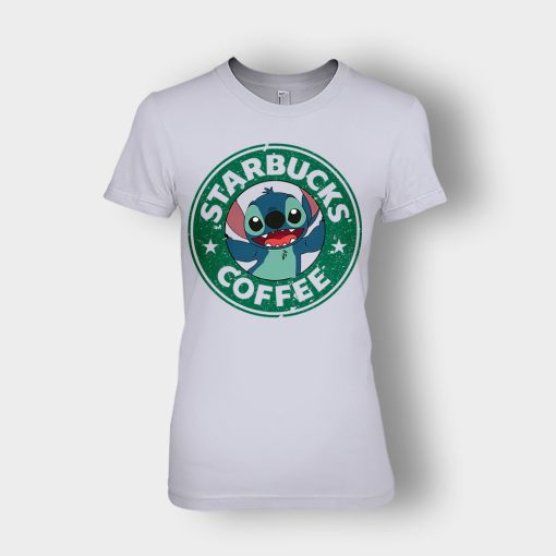 Coffee-Morning-Disney-Lilo-And-Stitch-Ladies-T-Shirt-Sport-Grey