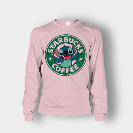 Coffee-Morning-Disney-Lilo-And-Stitch-Unisex-Long-Sleeve-Light-Pink