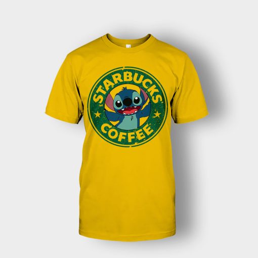Coffee-Morning-Disney-Lilo-And-Stitch-Unisex-T-Shirt-Gold