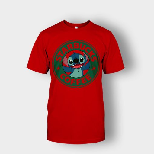Coffee-Morning-Disney-Lilo-And-Stitch-Unisex-T-Shirt-Red