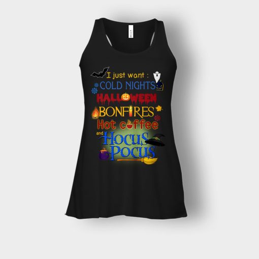 Cold-Nights-Bonfire-Disney-Hocus-Pocus-Bella-Womens-Flowy-Tank-Black