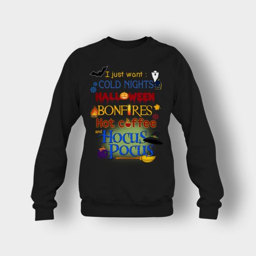 Cold-Nights-Bonfire-Disney-Hocus-Pocus-Crewneck-Sweatshirt-Black