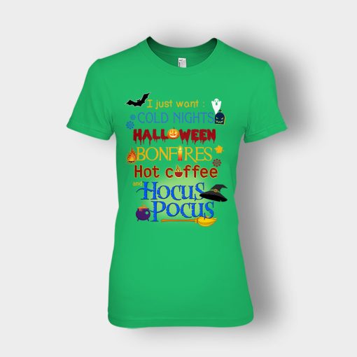 Cold-Nights-Bonfire-Disney-Hocus-Pocus-Ladies-T-Shirt-Irish-Green