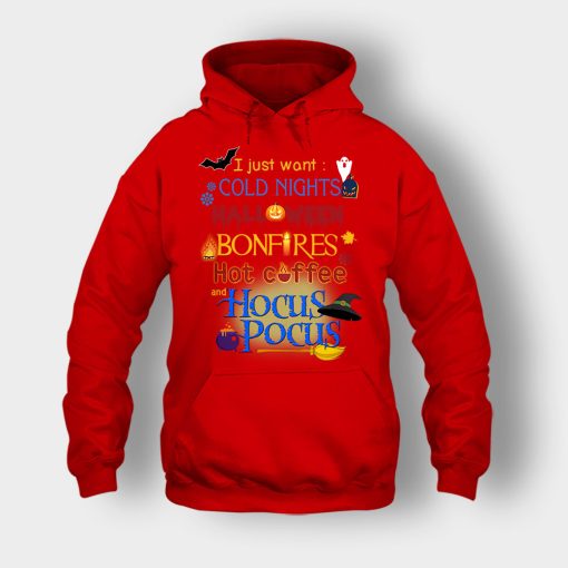 Cold-Nights-Bonfire-Disney-Hocus-Pocus-Unisex-Hoodie-Red