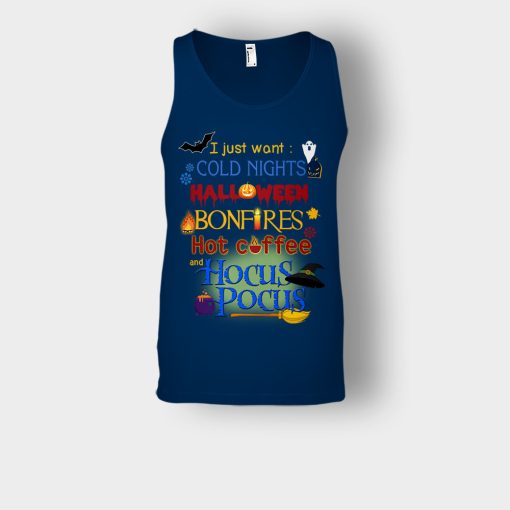 Cold-Nights-Bonfire-Disney-Hocus-Pocus-Unisex-Tank-Top-Navy