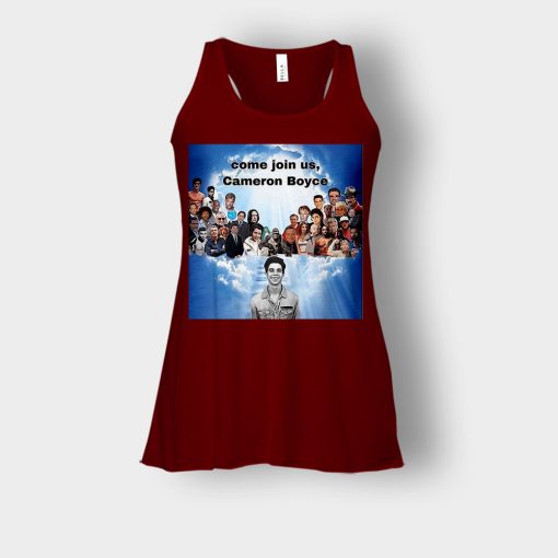 Come-join-us-Cameron-Boyce-RIP-1999-2019-Bella-Womens-Flowy-Tank-Maroon