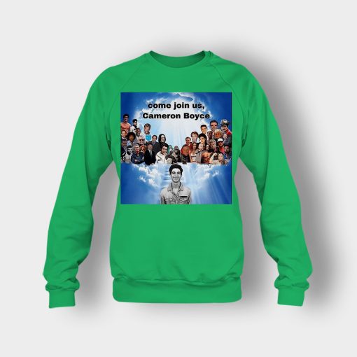 Come-join-us-Cameron-Boyce-RIP-1999-2019-Crewneck-Sweatshirt-Irish-Green