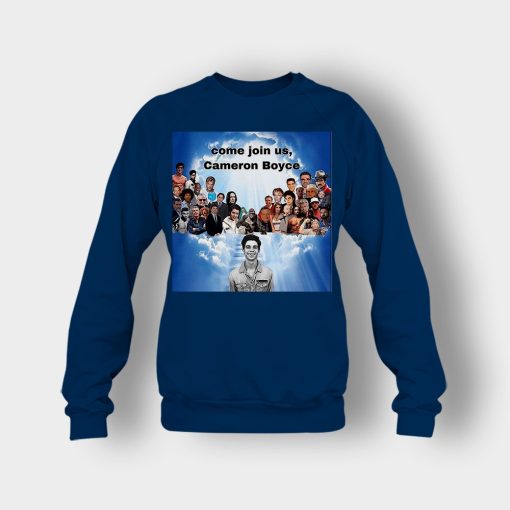 Come-join-us-Cameron-Boyce-RIP-1999-2019-Crewneck-Sweatshirt-Navy