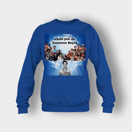 Come-join-us-Cameron-Boyce-RIP-1999-2019-Crewneck-Sweatshirt-Royal