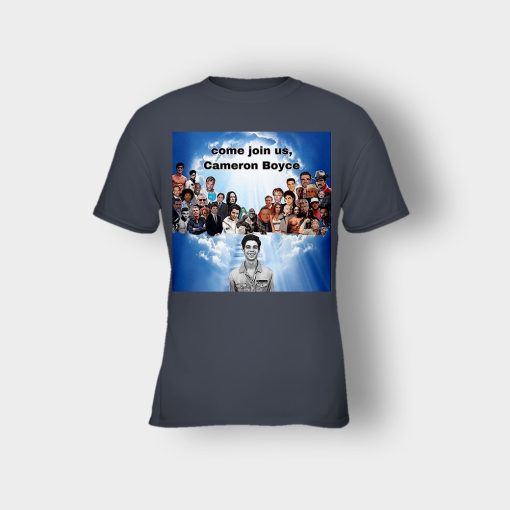 Come-join-us-Cameron-Boyce-RIP-1999-2019-Kids-T-Shirt-Dark-Heather